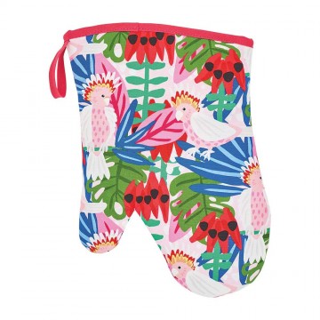Oven Mitt | Pink Cockatoo | Cotton Oven Mitt | Pink Cockatoo | Cotton